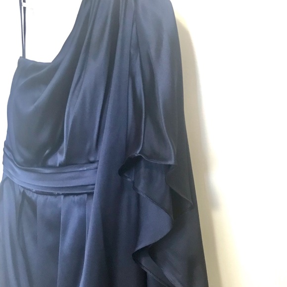 BARI JAY One-Shoulder Formal Dress - Navy Size8/10 - Picture 4 of 10